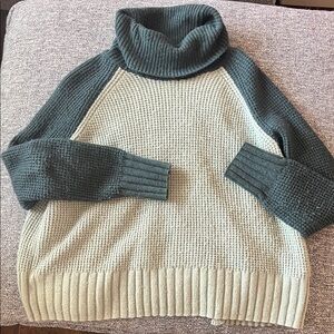 Madewell two toned Turtleneck Sweater
